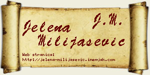Jelena Milijašević vizit kartica